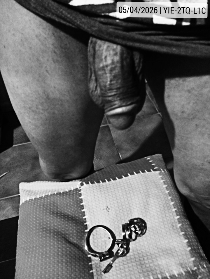 05-04-2026 | [Period] 27 [Caged] 50/76 [Cage] 1 | A few free hours🔓and orgasms💦from wake up until bedtime! Thank you, Major!🛐👊🖤🔒